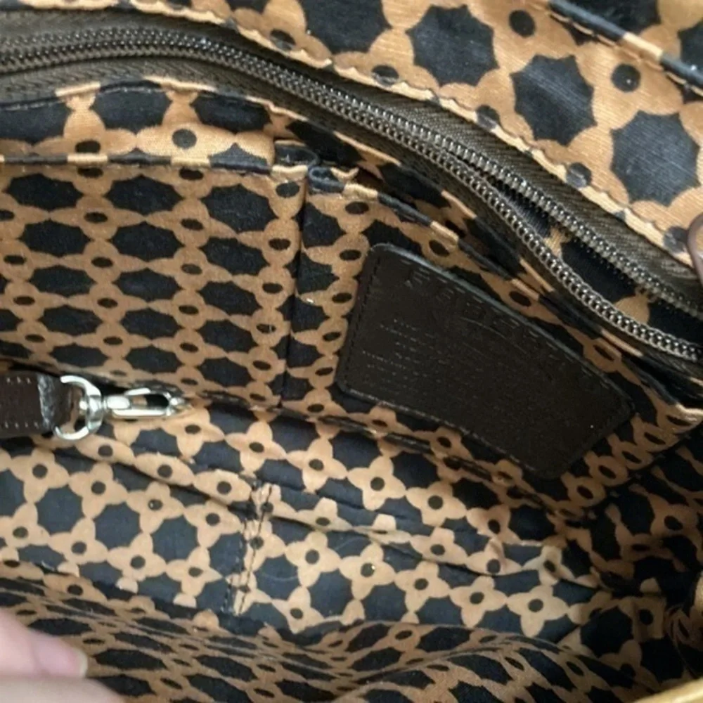 Brighton leather two way brown tan bag